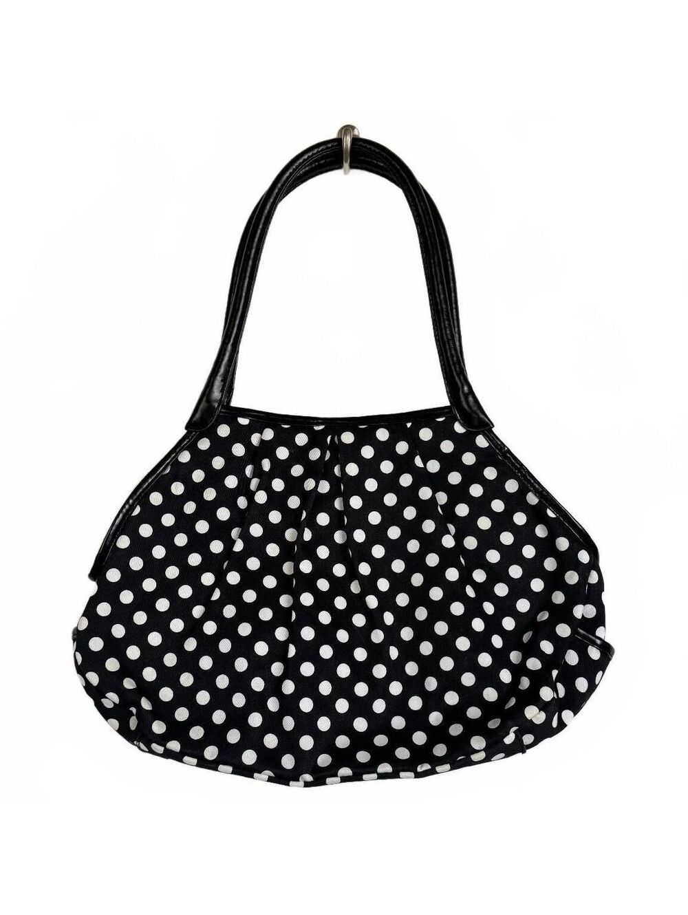 Chateau Black and white polka dot Shoulder bag Silver hardware
